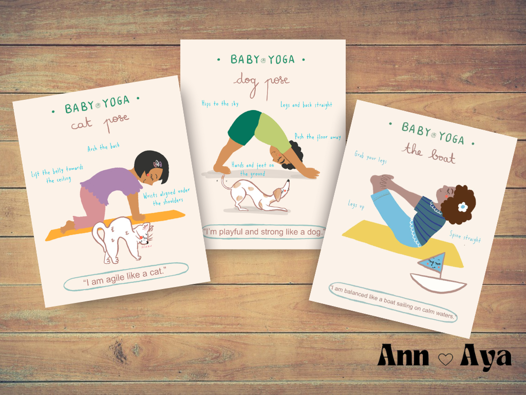 FlashCards PDF imprimables KIDS YOGA